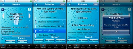 WCD drink alarm app