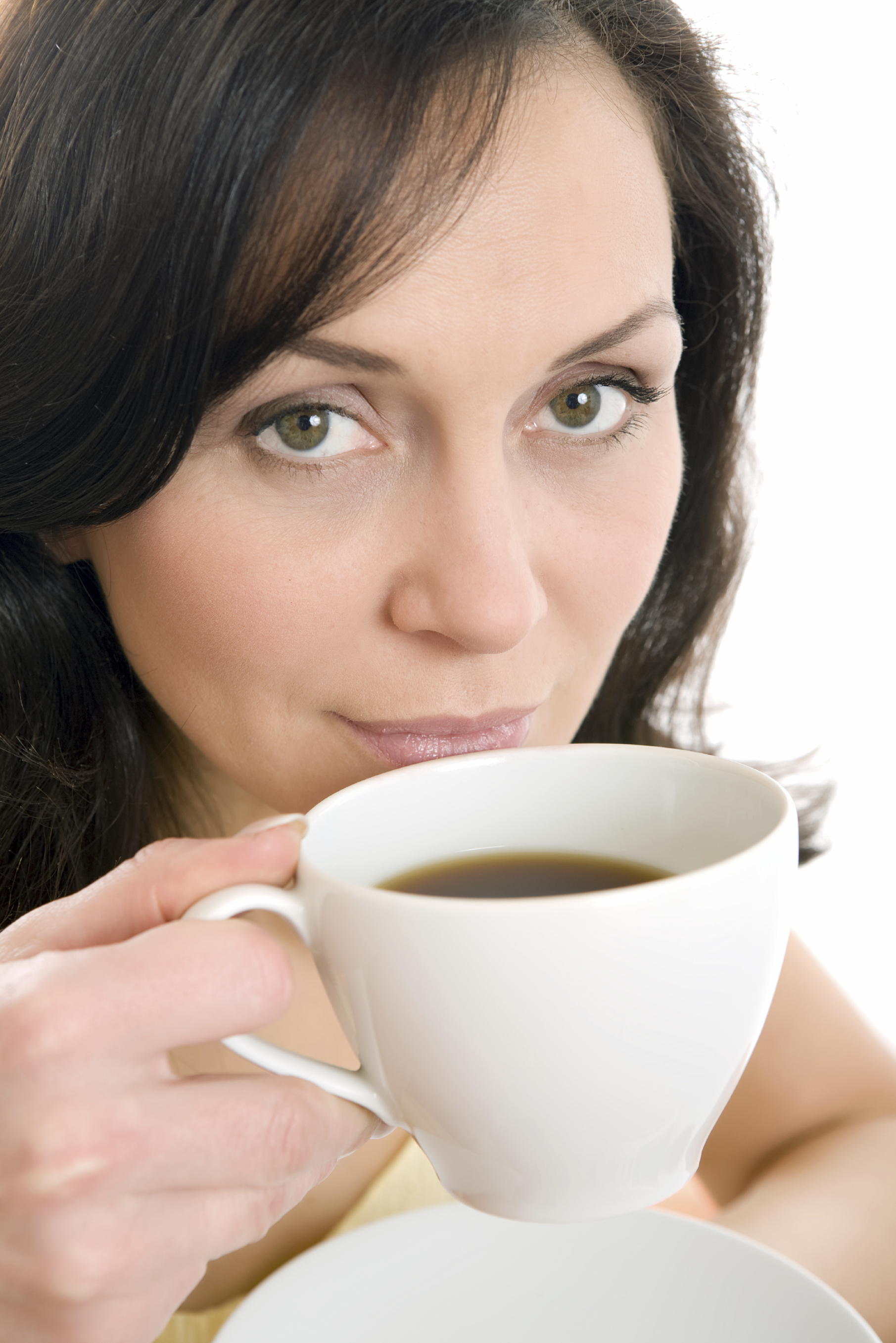 Woman enjoying cup of tea